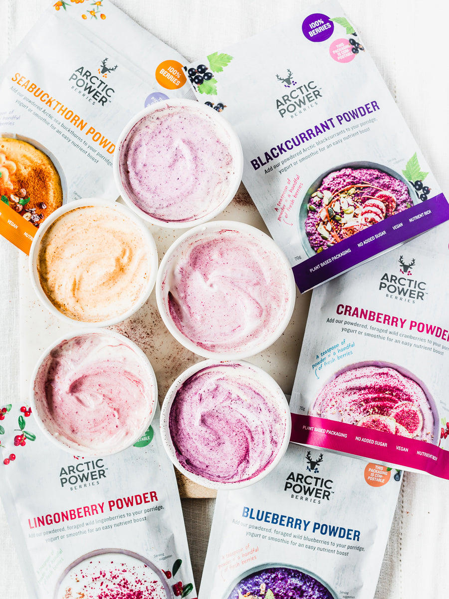 Berry yogurt without refined sugar