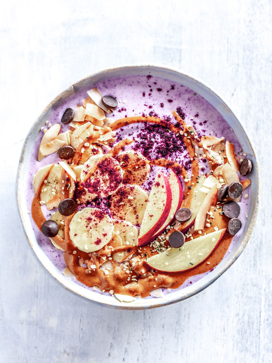 Natural yogurt with Mixed Berry powder