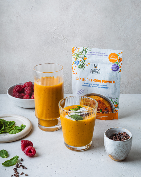 Refreshing Sea buckthorn smoothie