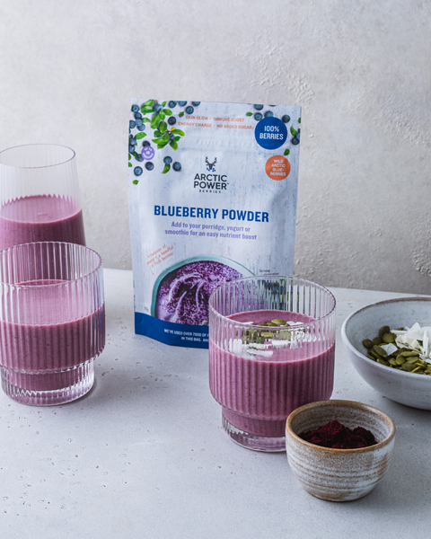 Protein-packed wild blueberry smoothie