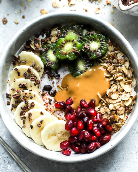 Wild cranberry and hazelnut porridge