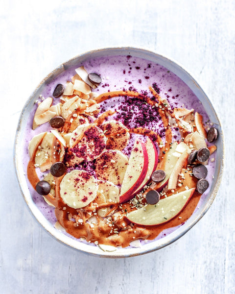 Natural yogurt with Mixed Berry powder