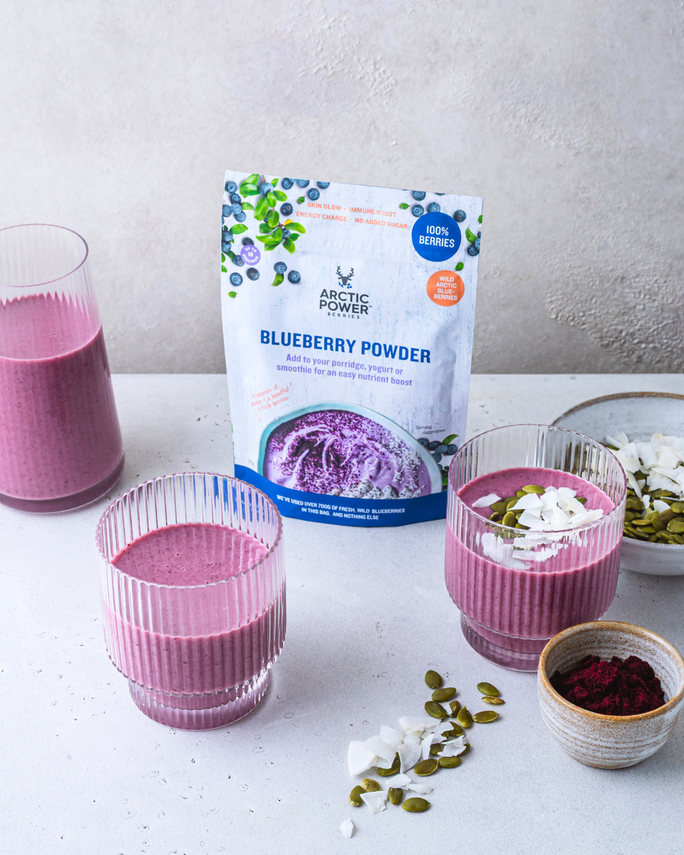 Protein-packed wild blueberry smoothie