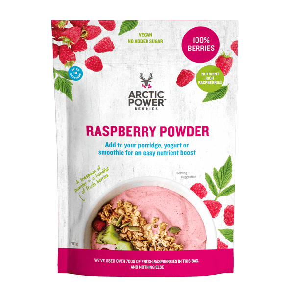 Arctic Power Berries Raspberry Powder 70g packaging