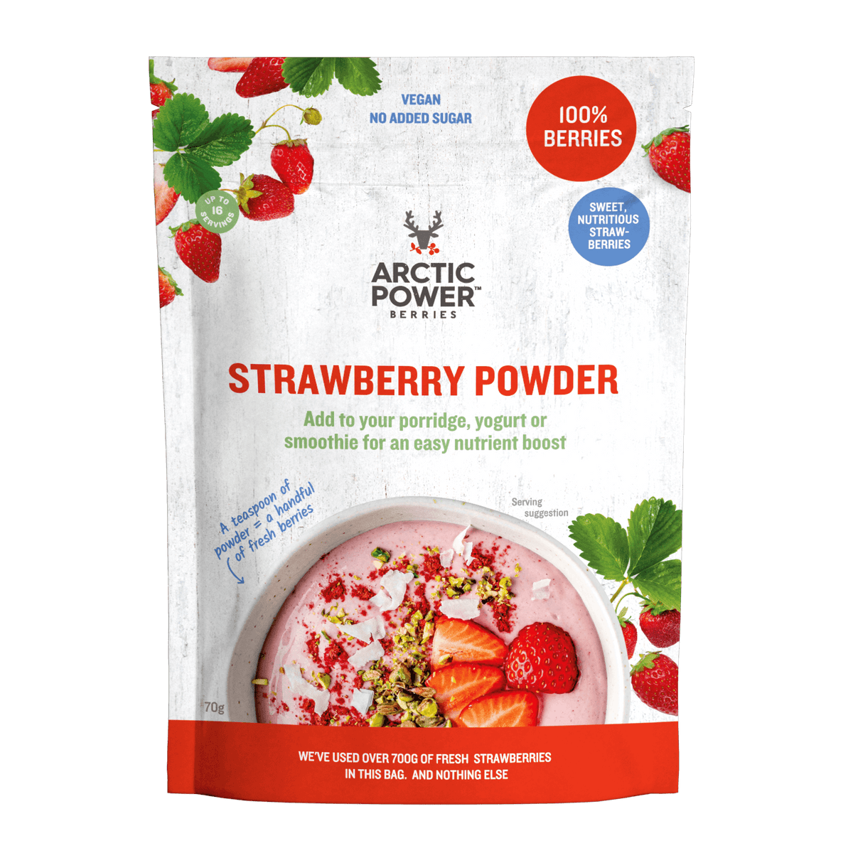 Strawberry Powder 70g – Arctic Power Berries Strawberry Powder 70g – Arctic Power Berries